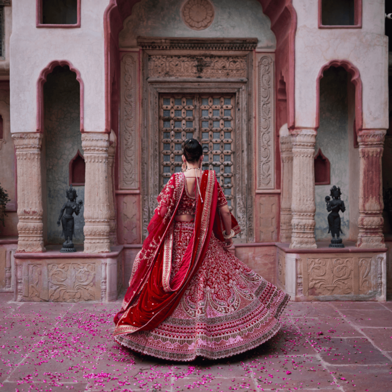 Rajwada Radiance Bridal Lehenga - Image 4