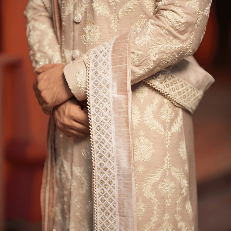 Cultural Copper Men’s Sherwani - Image 5