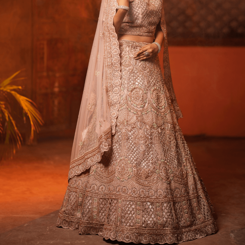 Royal Rust Lehenga - Image 3