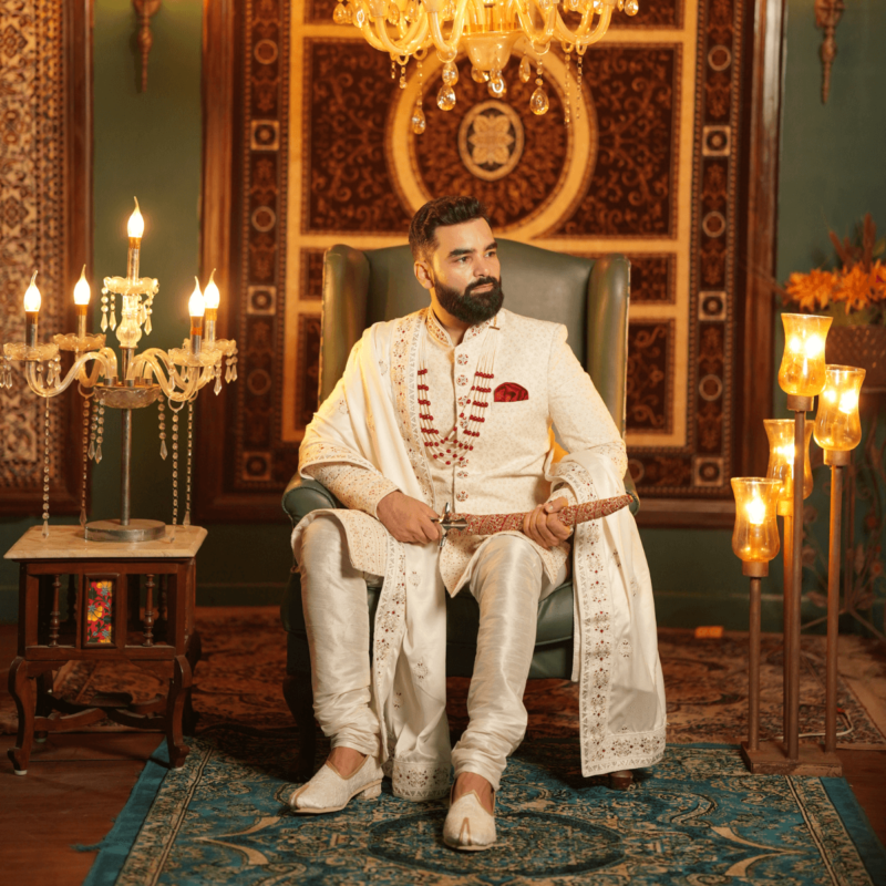 Royal cream Men’s Sherwani