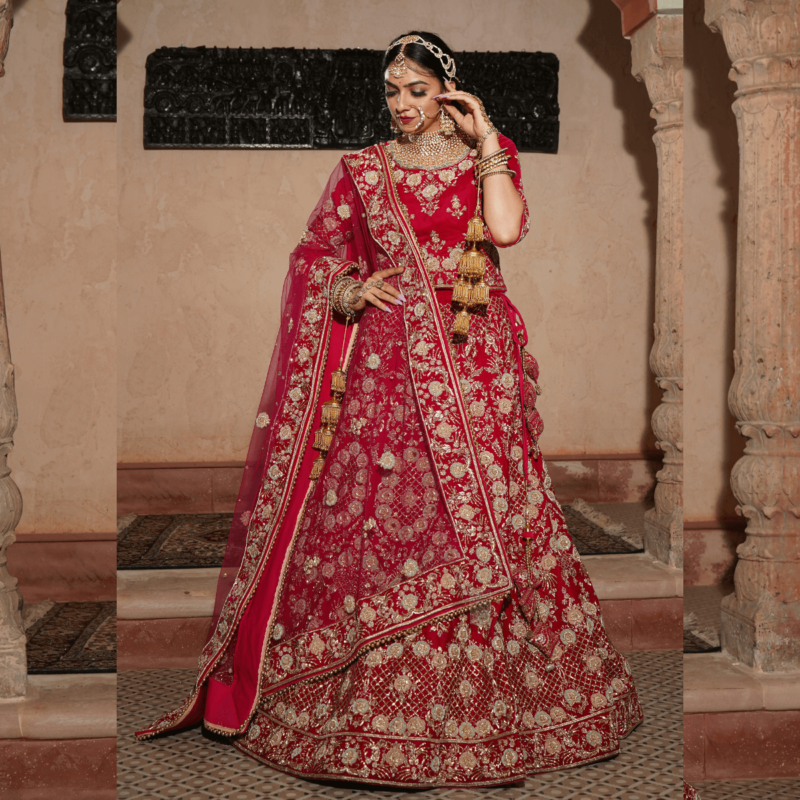 Blushing Magenta Bliss Lehenga