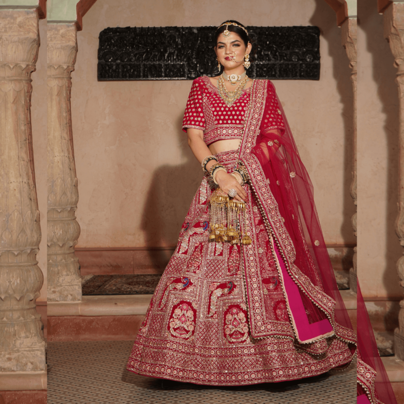 Luminous Magenta Charm Lehenga