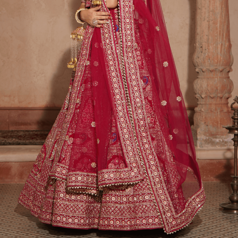 Luminous Magenta Charm Lehenga - Image 3