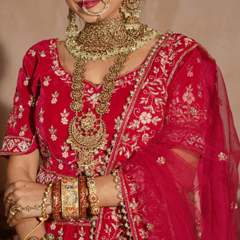 Magenta Majesty Lehenga - Image 3