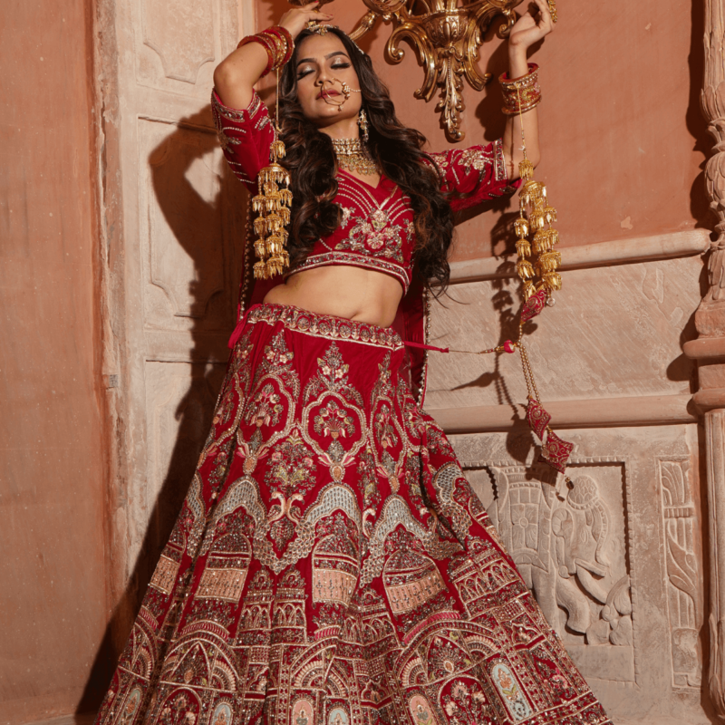 Ruby Reverie Lehenga - Image 2