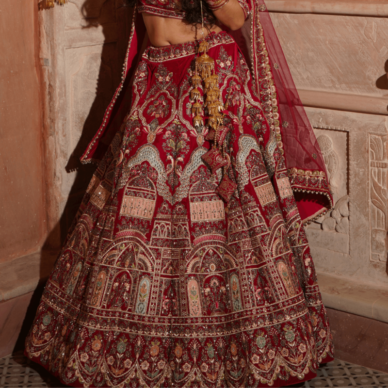 Ruby Reverie Lehenga - Image 5