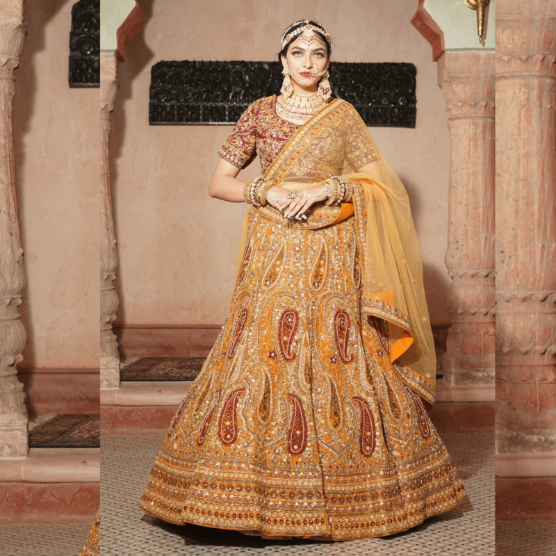 Kundan Work Lehenga