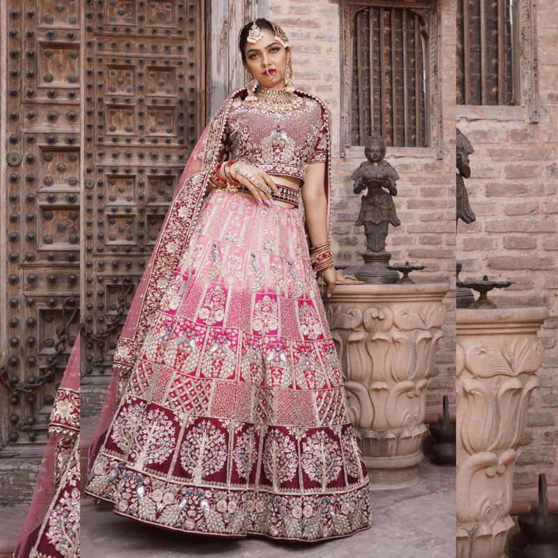 Vintage Rose Lehenga