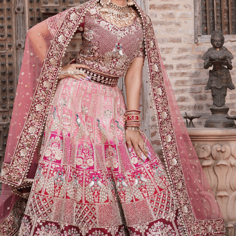 Vintage Rose Lehenga - Image 3