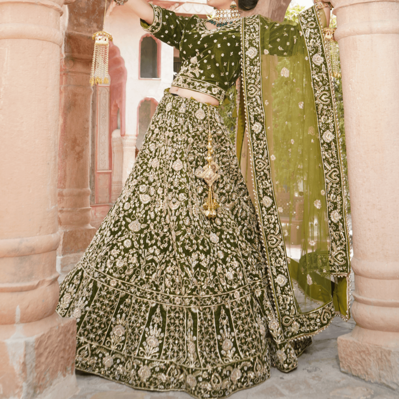 Mehndi Magic Lehenga