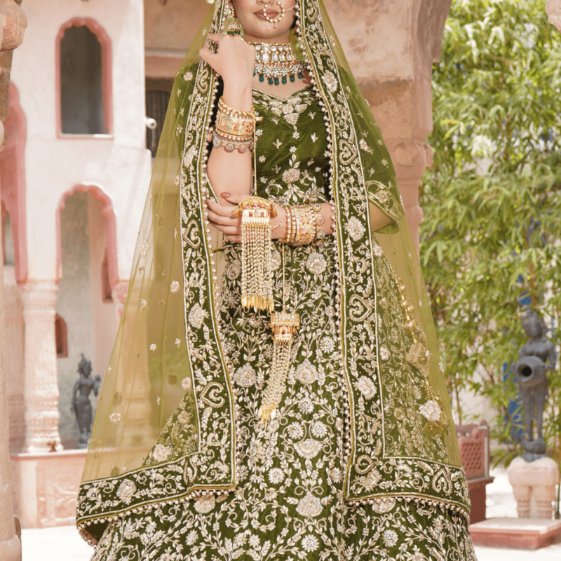 Mehndi Magic Lehenga - Image 3